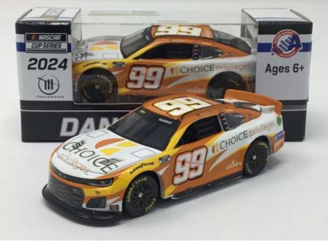 2024 Chevrolet Camaro #99 Daniel Suarez *Choice Privileges*, orange/white 1:64 Action Racing Collectibles Model