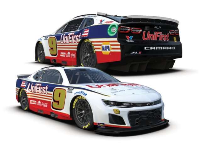2024 Chevrolet #9 Chase Elliott *Unifirst*, white/blue/red 1:24 Action Racing Collectibles Model