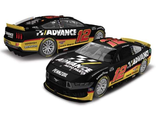 2024 Ford Mustang #12 Ryan Blaney *Advance* black/white/red 1:24 Action Racing Collectibles Model
