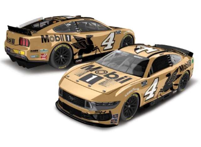 2024 Ford Mustang #4 Josh Berry *Mobil1* gold 1:24 Action Racing Collectibles Model