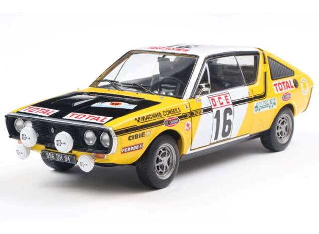 Pre-Order – 1976 Renault 17 PH.1 #23 Prive/Tilbert Rally du Maroc, various 1:18 Solido Model (soli1803709) – ETA. July/August 2026