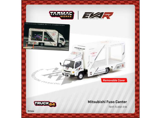 Pre-Order – Mitsubishi Fuso Canter EVA Racing, white 1:64 Tarmac Model (TC-T64T-TL002-EVA) – ETA. September 2026