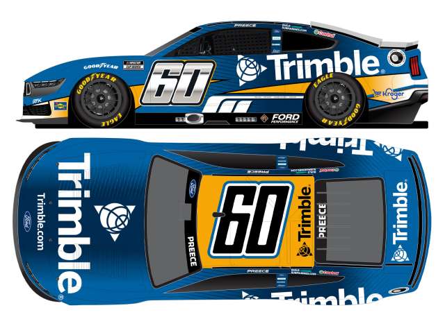 2026 Ford #60 Ryan Preece *Trimble* blue/orange/white 1:64 Action Racing Collectibles Model