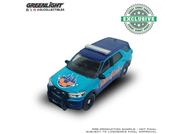 Pre-Order – 2020 Ford Police Interceptor Utility, New York Tribute *International Soccer Celebration 2026*, various 1:64 GreenLight Model (gl30587A) – ETA. September 2026