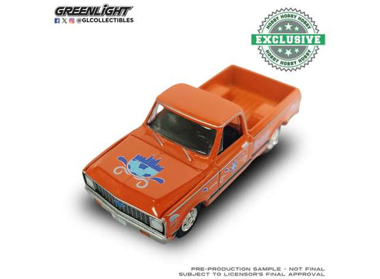 Pre-Order – 1972 Chevrolet Cheyenne C10, Guadalajara Tribute *International Soccer Celebration 2026*, orange 1:64 GreenLight Model (gl30587E) – ETA. September 2026