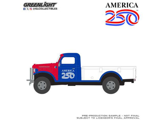 Pre-Order – 1946 Dodge Power Wagon *Anniversary Collection series 18*, red/blue/white 1:64 GreenLight Model (gl28180E) – ETA. September 2026