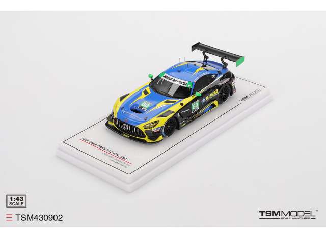 Pre-Order – 2025 Mercedes-AMG GT3 EVO #80 LoneStar Racing IMSA Daytona 24 Hrs, blue/yellow 1:43 TrueScale Model (TSM430902) – ETA. September 2026