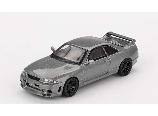 Pre-Order – 1993 Nissan GTR (R33) Nismo BCNR33 CRS, dark metal gray 1:64 Mini GT Model (MGT01128Rhd) – ETA. September 2026