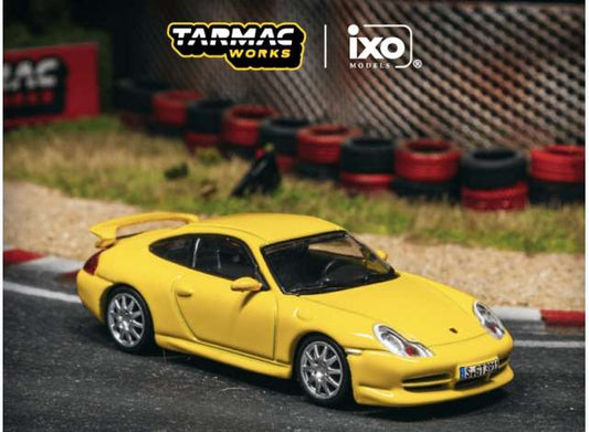 Pre-Order – Porsche 911 GT3 (type 996), yellow 1:64 Tarmac Model (TC-T64G-069-YL) – ETA. September 2026