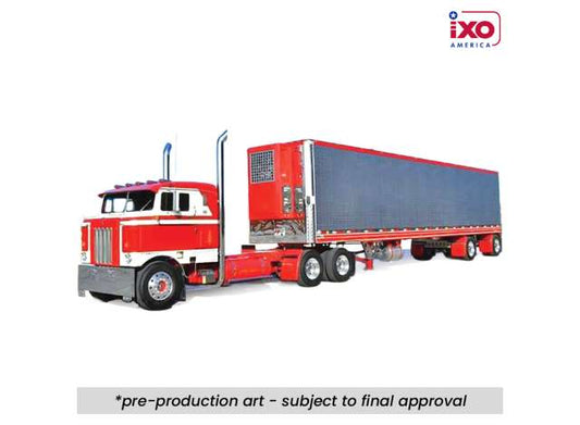 Pre-Order – 1950 Kenworth Bullnose, red/white with vintage chrome trailer 1:64 IXO America Model (ixoU64TRTR005) – ETA. September 2026