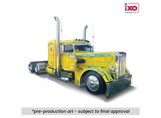 Pre-Order – 1952 Peterbilt 350, yellow with green flames 1:64 IXO America Model (ixoU64TR018) – ETA. September 2026