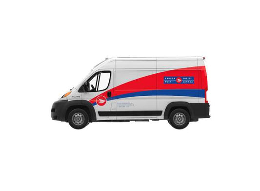Pre-Order – 2019 Ram ProMaster 2500 Cargo High Roof Canada Post, white/red/blue 1:64 GreenLight Model (gl30591) – ETA. February 2027