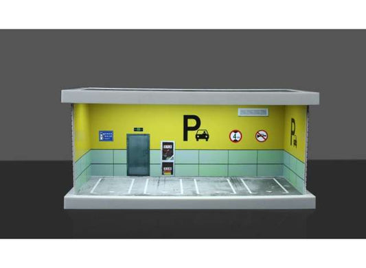 Pre-Order – Diorama *Parking lot with light D* 1:64 Black Box Diorama Model (MO960128) – ETA. September 2026