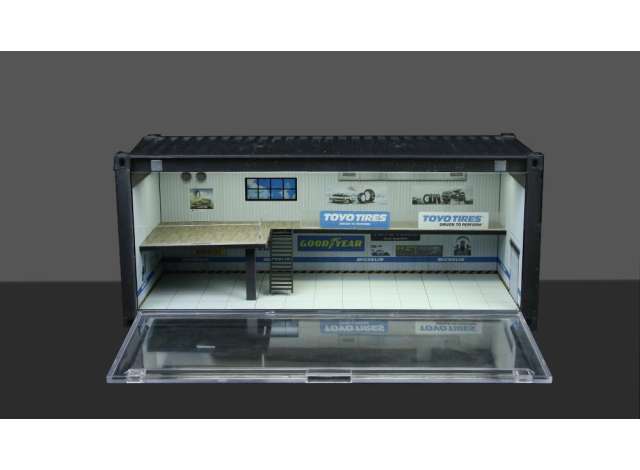 Pre-Order – Diorama *Container workshop B* 1:64 Black Box Diorama Model (MO400207) – ETA. September 2026