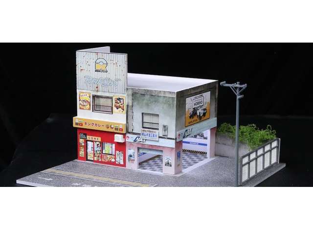 Pre-Order – Diorama *Japanese curry restaurant with light*, various 1:64 Black Box Diorama Model (MO936422) – ETA. September 2026
