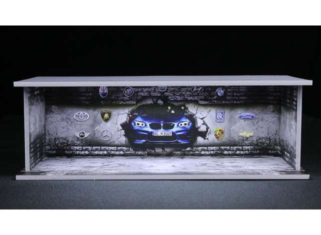 Pre-Order – Diorama *Logo wall*, various 1:64 Black Box Diorama Model (MO914908) – ETA. September 2026