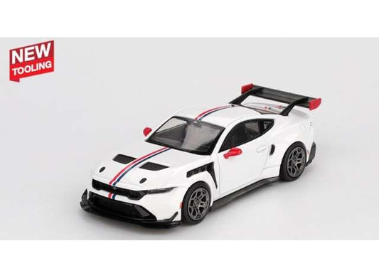 Pre-Order – 2025 Ford Mustang GTD Spirit of America, white/red 1:64 Mini GT Model (MGT01097L) – ETA. September 2026
