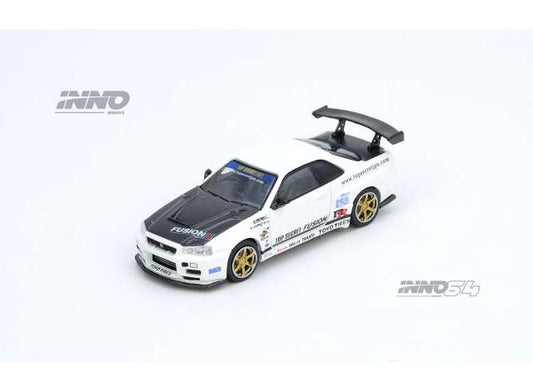 Pre-Order – Top Secret R34 GT-R, white 1:64 Inno Models Model (IN64-R34TS-WHI) – ETA. September 2026