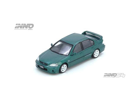 Pre-Order – Honda Civic Ferio Si (EK), green 1:64 Inno Models Model (IN64-EKS-GREEN) – ETA. September 2026