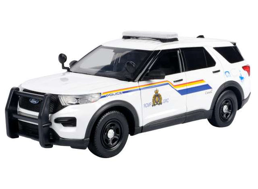 Pre-Order – 2022 Police Interceptor Utility with Light Bars & Push Bumpers - RCMP, white 1:24 Motor Max Model (mmax76989) – ETA. January/February 2027