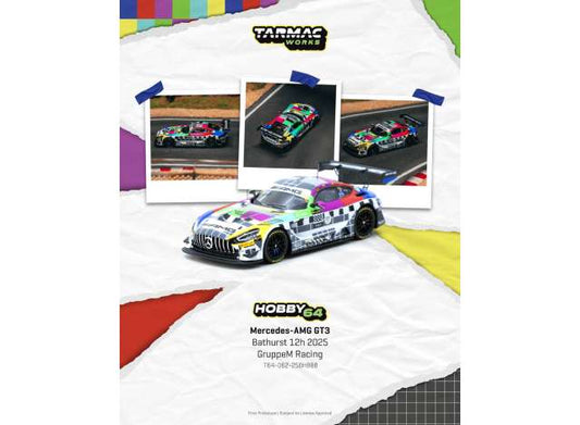 Pre-Order – 2025 Mercedes-AMG GT3, #888 Maro Engel/Mikaël Grenier/Maxime Martin Bathurst 12h 2025 GruppeM Racing, various 1:64 Tarmac Model (TC-T64-062-25BH888) – ETA. September 2026