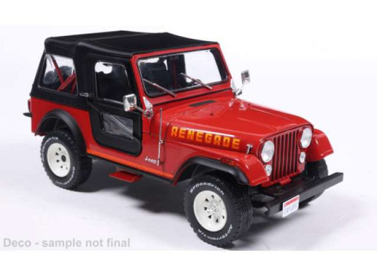 Pre-Order – 1980 Jeep CJ-7 Renegade, red 1:24 Whitebox Model (WB124267) – ETA. July/August 2026