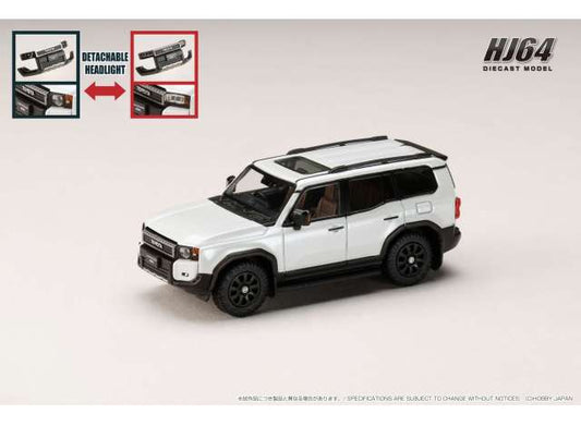 Pre-Order – Toyota Land Cruiser 250 ZX First Edition (RHD), platinum white pearl mica 1:64 Hobby Japan Model (HJ641081APW) – ETA. July/August 2026