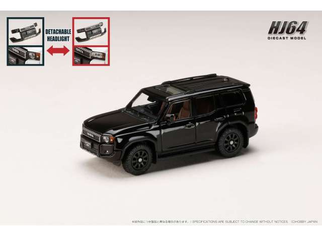 Pre-Order – Toyota Land Cruiser 250 ZX First Edition (RHD), black 1:64 Hobby Japan Model (HJ641081ABK) – ETA. July/August 2026