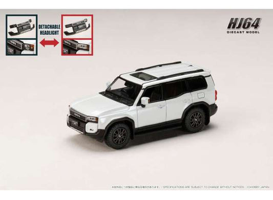 Pre-Order – Toyota Land Cruiser 250 VX Gasoline (RHD), platinum white pearl mica 1:64 Hobby Japan Model (HJ643081CPW) – ETA. July/August 2026