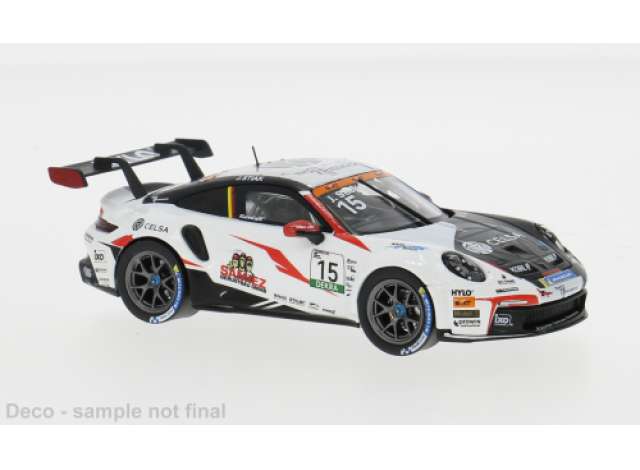 Pre-Order – 2024 Porsche 911 GT3 Cup (992), Porsche Cup, Oschersleben #15 J.Stiak, white/black/red 1:43 IXO Models Model (ixoGTM175) – ETA. July/August 2026