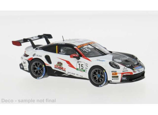 Pre-Order – 2024 Porsche 911 GT3 Cup (992), Porsche Cup, Oschersleben #15 J.Stiak, white/black/red 1:43 IXO Models Model (ixoGTM175) – ETA. July/August 2026