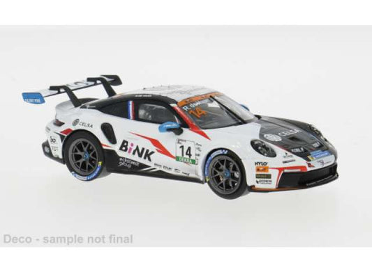 Pre-Order – 2024 Porsche 911 GT3 Cup (992), Porsche Cup, Oschersleben #14 R.de Haan, white/black/red 1:43 IXO Models Model (ixoGTM174) – ETA. July/August 2026