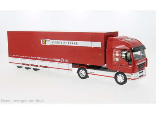 Pre-Order – 2000 Iveco Stralis Koffer-SZ *Ferrari*, red 1:43 IXO Models Model (ixottr040) – ETA. July/August 2026
