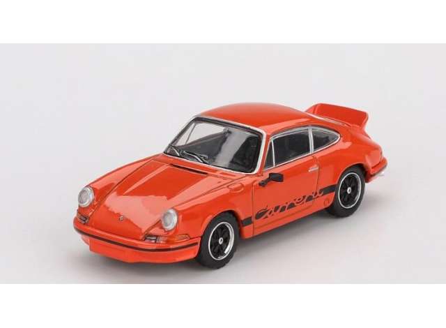 Pre-Order – 1973 Porsche 911 Carrera RS 2.7 Tangerine, red 1:64 Mini GT Model (MGT01142BL) – ETA. September 2026