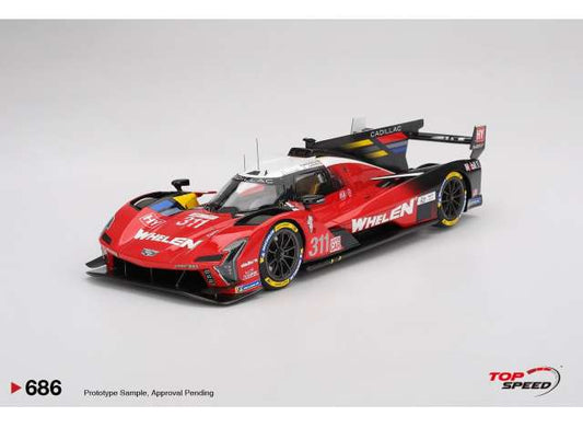 Pre-Order – 2025 Cadillac V-Series R #311 Cadillac Whelen Le Mans 24 hrs, red 1:18 Top Speed Model (TS0686) – ETA. September 2026