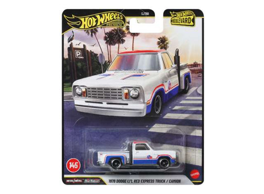 1:64 Hot Wheels Boulevard No 145 1978 Dodge Li'L Red Express Truck / Camion JHW27
