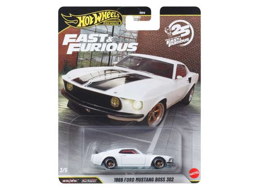 1:64 Hot Wheels 25 Years of Fast & Furious 3/5 1969 Ford Mustang Boss 302 JHW72-LA10