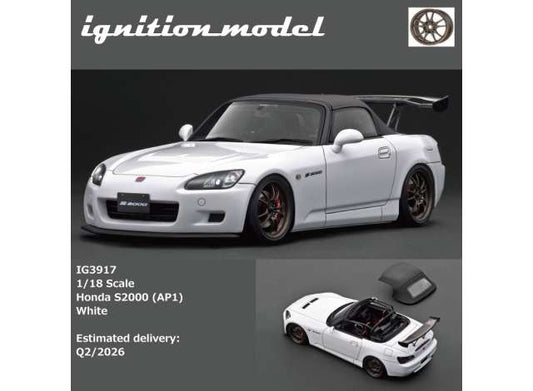 Pre-Order – Honda S2000 (AP1), white 1:18 Ignition Model (IG3917) – ETA. July/August 2026