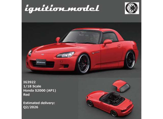 Pre-Order – Honda S2000 (AP1), red 1:18 Ignition Model (IG3922) – ETA. July/August 2026