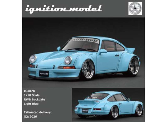 Pre-Order – RWB Backdate, light blue 1:18 Ignition Model (IG3878) – ETA. July/August 2026
