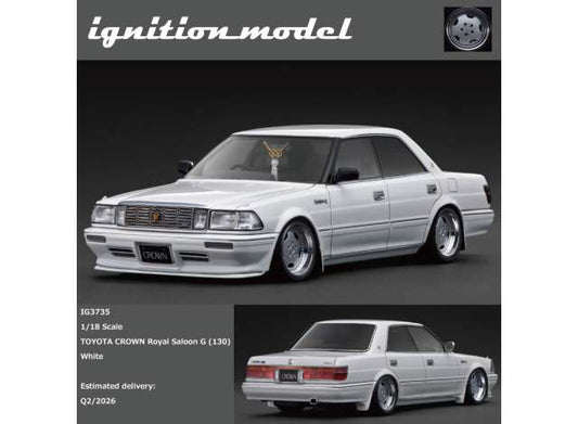 Pre-Order – Toyota Crown Royal Saloon G (130), white 1:18 Ignition Model (IG3735) – ETA. July/August 2026