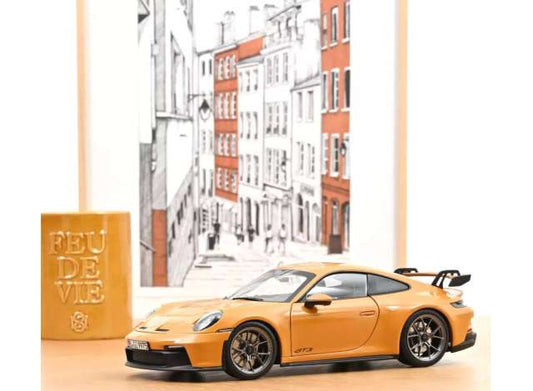 Pre-Order – 2021 Porsche 911 GT3, Bahama Yellow 1:18 Norev Model (nor187387) Stocks Due September 2026