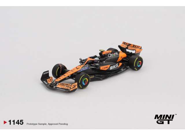 Pre-Order – 2024 McLaren MCL38 #4 Lando Norris Winner Hungarian F1 GP, orange/black 1:64 Mini GT Model (MGT01145BL) – ETA. September 2026