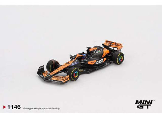 Pre-Order – 2024 McLaren MCL38 #81 Oscar Piastri Hungarian F1 GP, orange/black 1:64 Mini GT Model (MGT01146BL) – ETA. September 2026