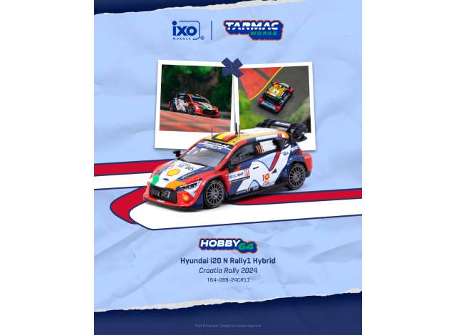 Pre-Order – 2024 Hyundai i20 N Rally1 Hybrid Thierry Neuville/Martijn Wydaeghe Croatia Rally, various 1:64 Tarmac Model (TC-T64-089-24CR11) – ETA. September 2026
