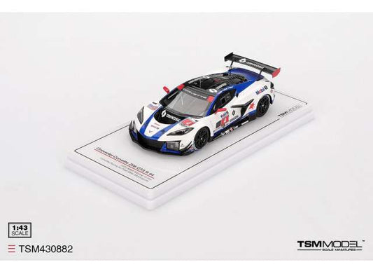 Pre-Order – 2025 Chevrolet Corvette GT3 R #4 Corvette Racing By Pratt Miller Motorsports Sebring 12 hrs, white/blue/red 1:43 TrueScale Model (TSM430882) – ETA. September 2026