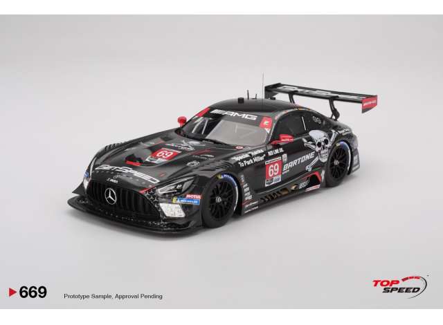 Pre-Order – 2025 Mercedes Benz AMG GT3 EVO #69 Getspeed Daytona 24 hrs, black/red 1:18 Top Speed Model (TS0669) – ETA. September 2026