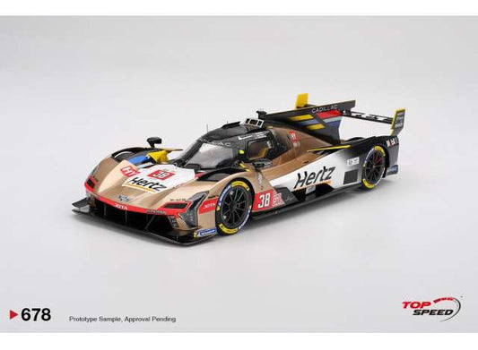 Pre-Order – 2025 Cadillac V-Series.R #38 Cadillac Hertz Jota Le Mans 24 hrs, gold/white/black 1:18 Top Speed Model (TS0678) – ETA. September 2026