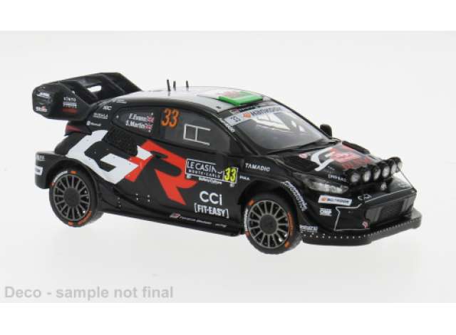Pre-Order – 2025 Toyota GR Yaris #33 Rally1, WRC Rally Monte Carlo, black 1:43 IXO Models Model (ixoram972B) – ETA. September 2026