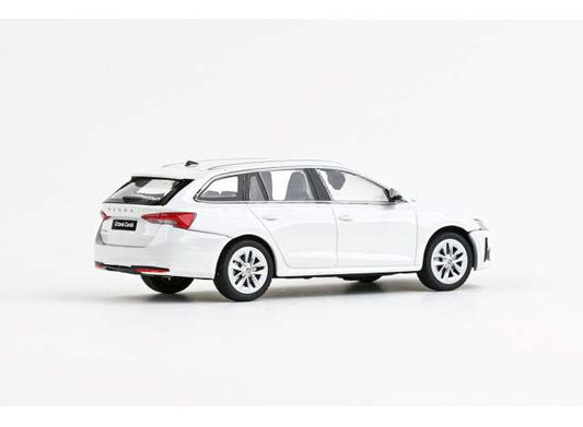 Pre-Order – 2024 Skoda Octavia IV FL Combi , white candy 1:43 Abrex Model (ab143AB-050E) – ETA. September 2026